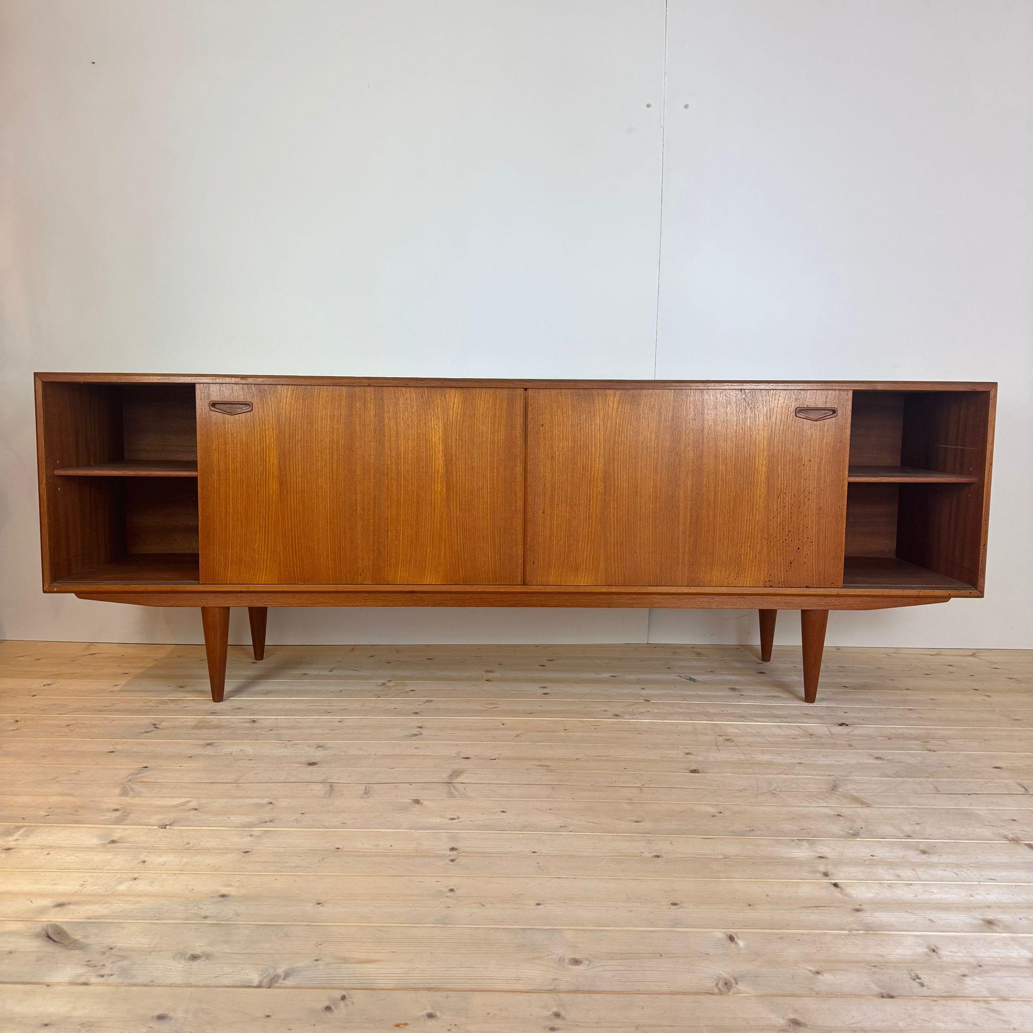 Clausen & Son vintage teak sideboard, Denmark 1960s For Sale 1
