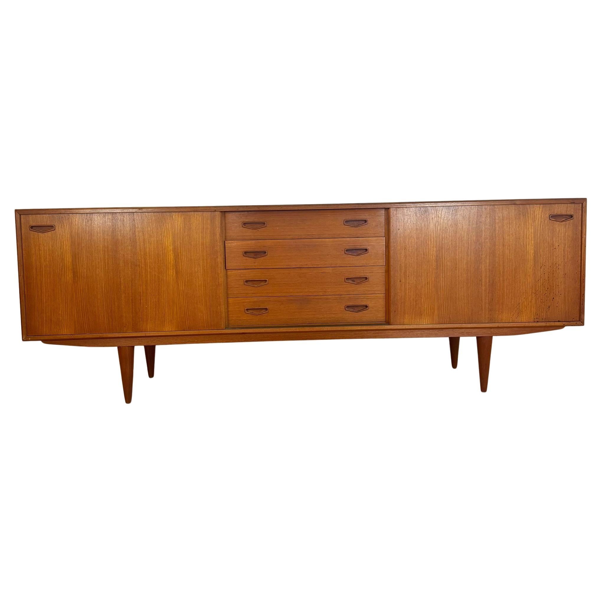 Clausen & Son vintage teak sideboard, Denmark 1960s For Sale