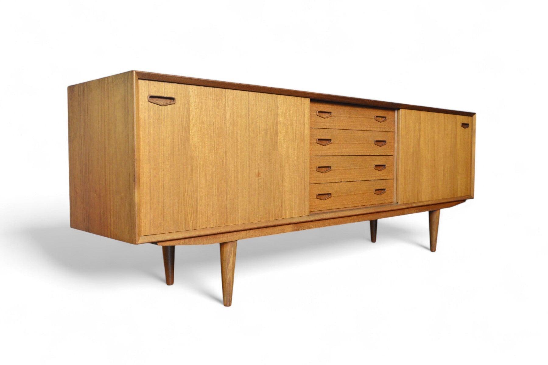 Danish Clausen + Sons Low Teak Credenza
