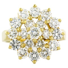 Anillo Clauter con diamantes talla brillante de hasta 2,30 ct 7,2 gramos Oro de 18k
