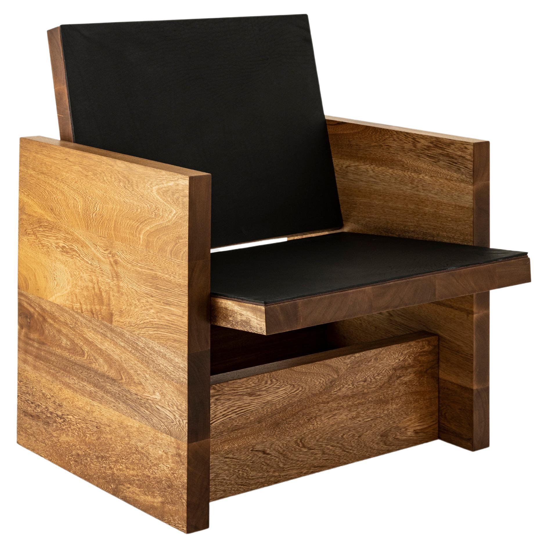 Clavijero Lounge Chair, Rosa Morada Wood