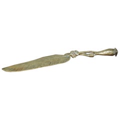 Antique Claw and Feather Letter Opener