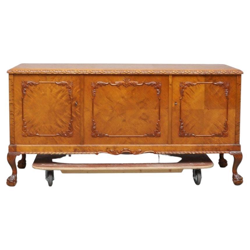 Claw Foot Chippendale Sideboard For Sale