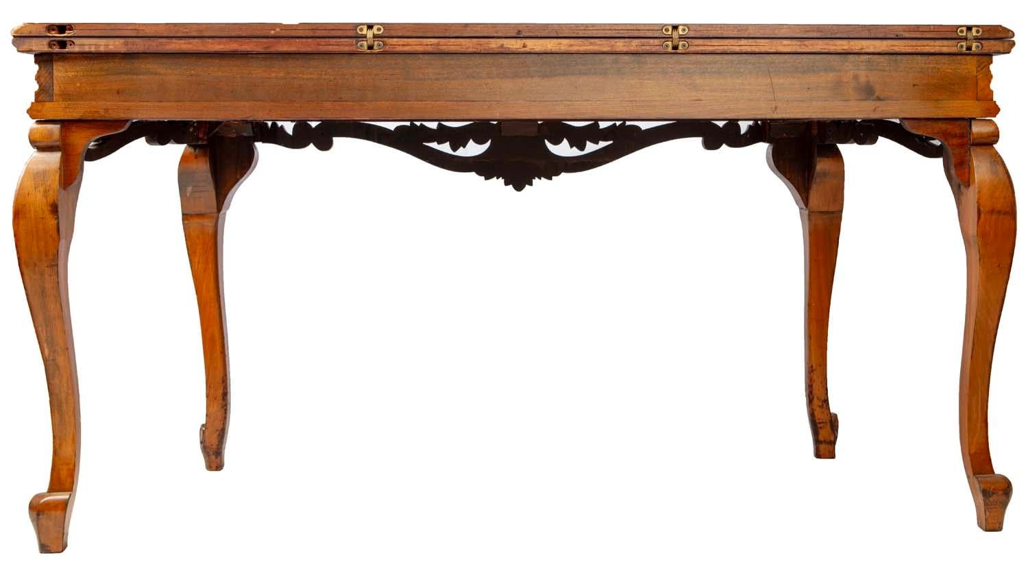 Mesa Demi-Lune Plegable de Roble en venta 3