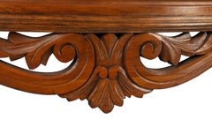 Clawfoot Folding Oak Demi-Lune Table