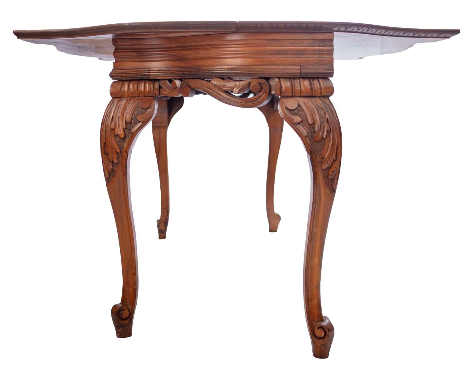 Mesa Demi-Lune Plegable de Roble en venta 1