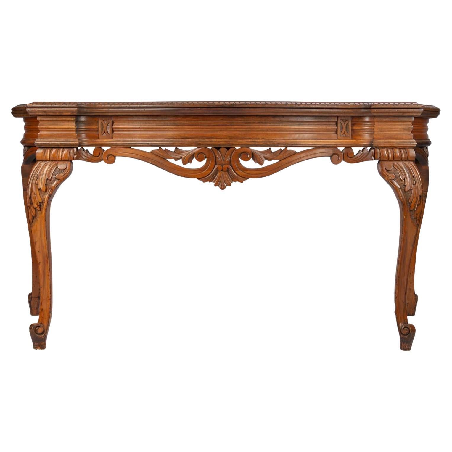 Mesa Demi-Lune Plegable de Roble en venta