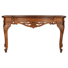 Mesa Demi-Lune Plegable de Roble