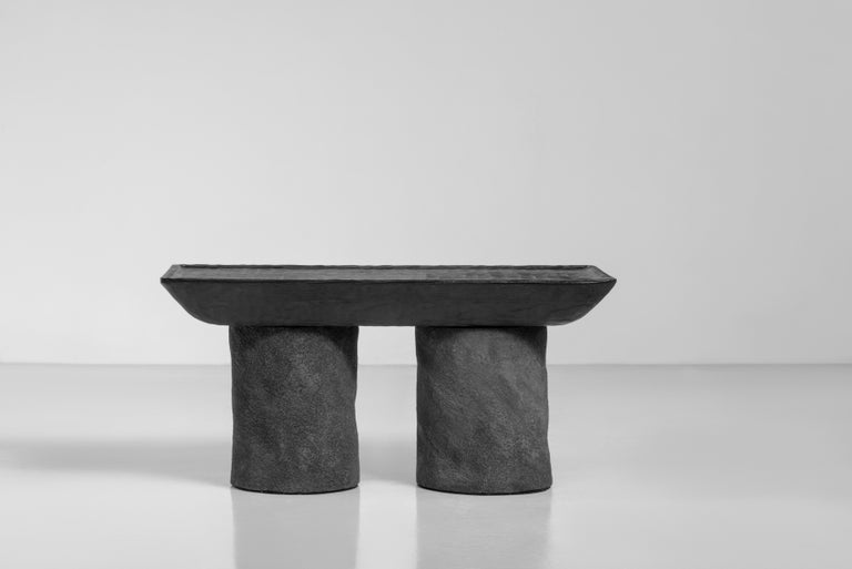 Organic Modern Clay Contemporary Coffee Table by FAINA For Sale