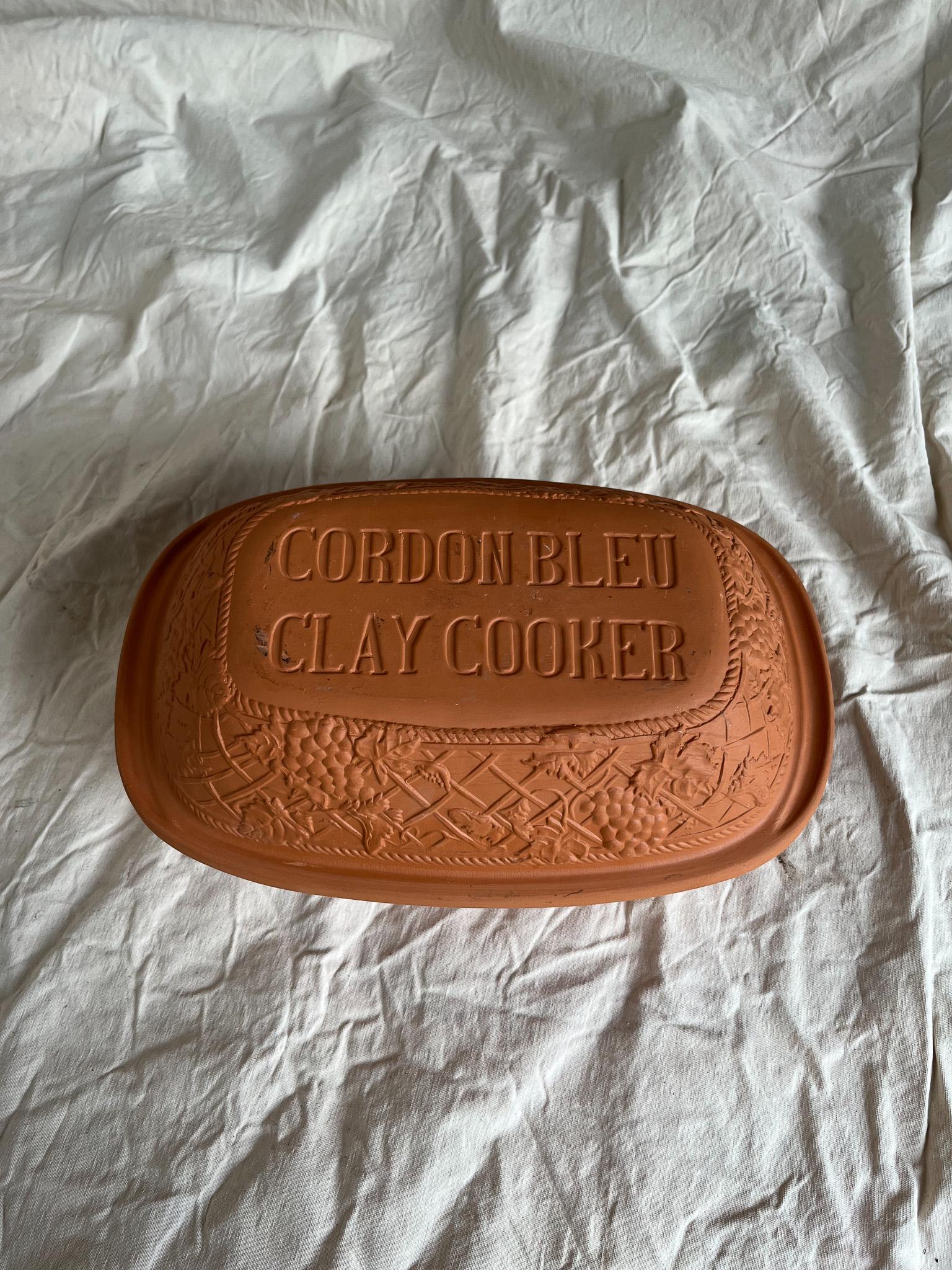 Ton Kocher Cordon Bleu in Terrakota (Französisch) im Angebot