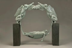 Scultura in bronzo "Faith and Resolve" 15x13x3