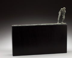 Sculpture en bronze 18x22x4" à cinq pierres éclatantes