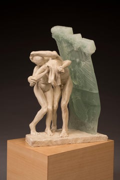 Together Withstanding 19x9x7" Terracotta/Glass Sculpture