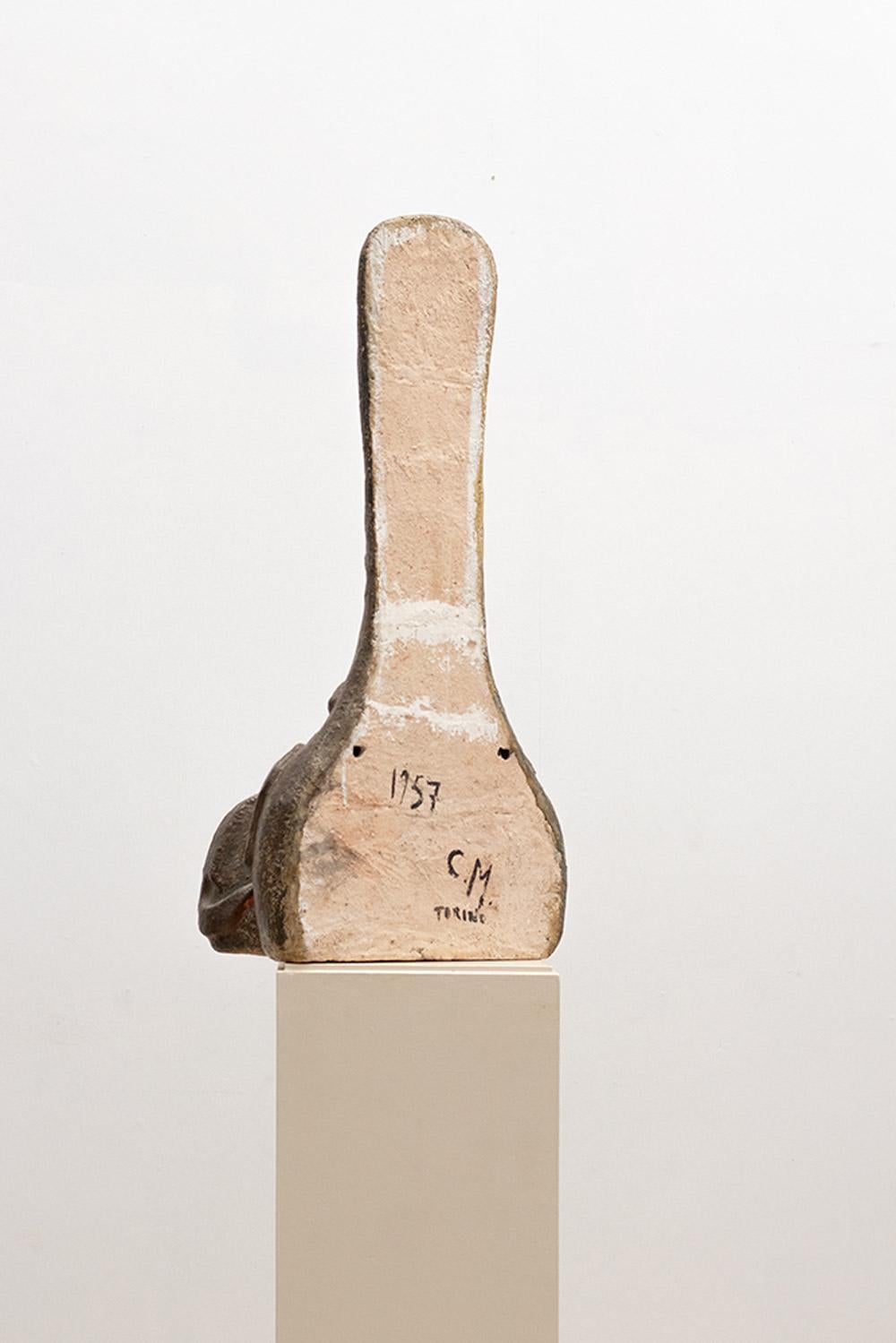 Metà XX secolo Prototipo di camino in argilla, 1957 in vendita