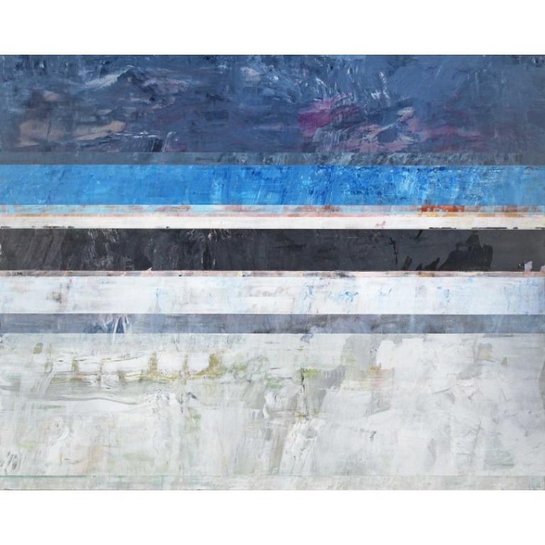 Abstract Painting di Clay Johnson - Una passeggiata nel parco Pittura in acrilico su pannello, 2021