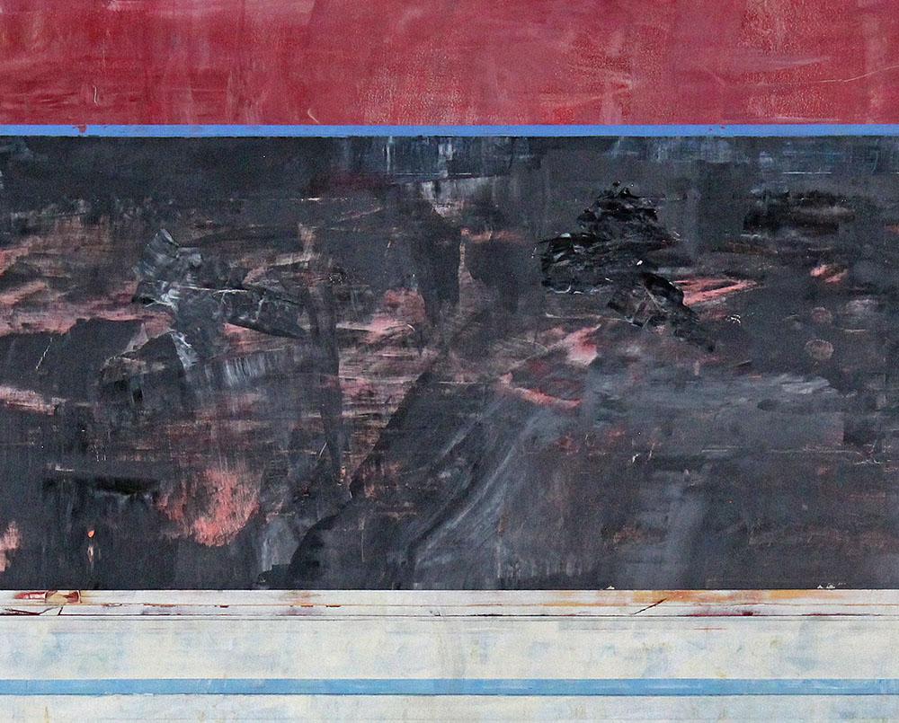 Dopo mezzanotte (Pittura astratta) - Painting Astratto di Clay Johnson