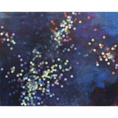 Pittura atomica #2 in acrilico su pannello, 2023