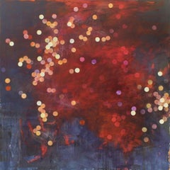 Pittura atomica #8 in acrilico su pannello, 2023