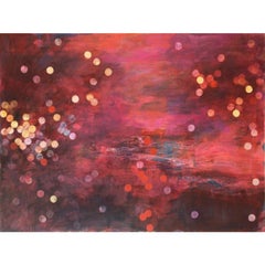Pittura atomica #9 in acrilico su pannello, 2023