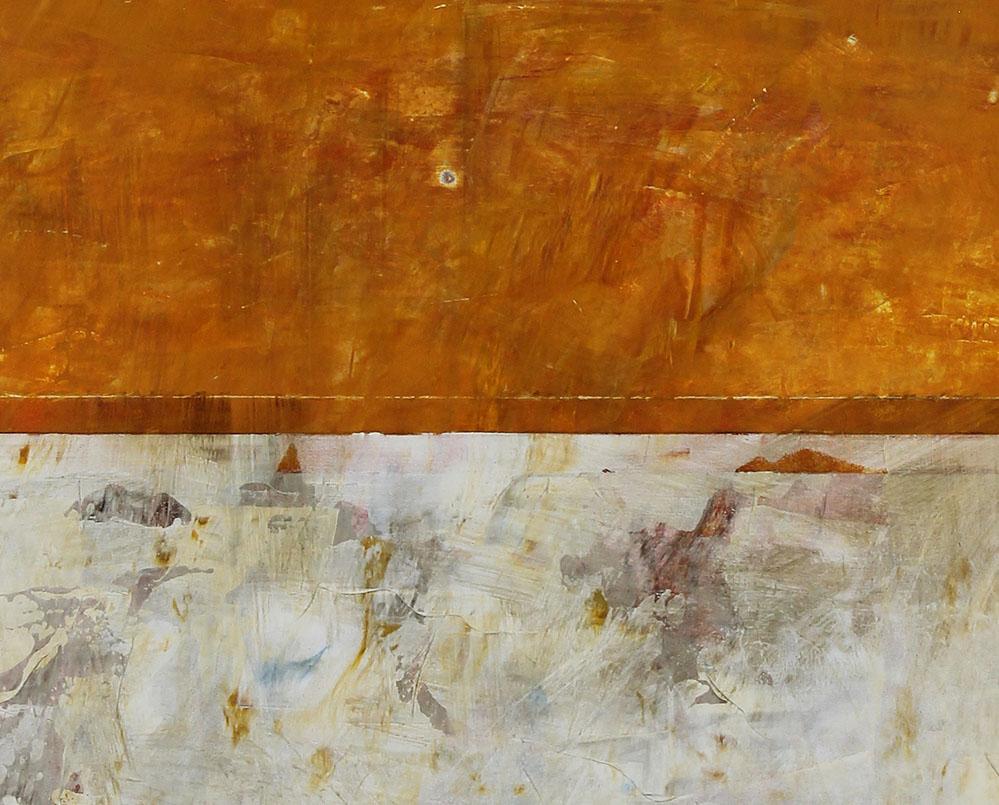 Untitled (#706) (Abstract painting) - Brown Abstract Painting by Clay Johnson