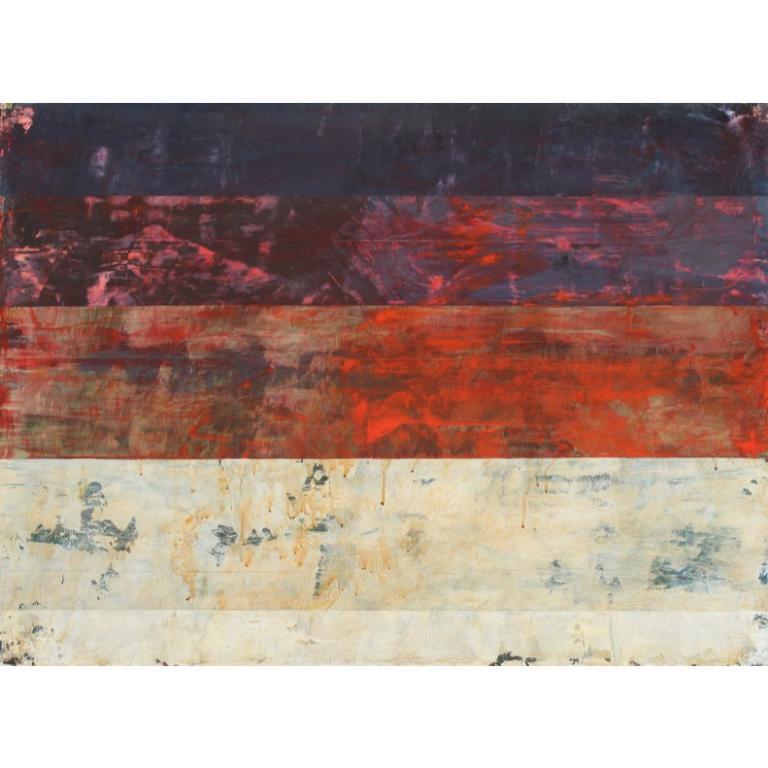 Abstract Painting di Clay Johnson - Senza titolo (#736) Pittura in acrilico su carta, 2024