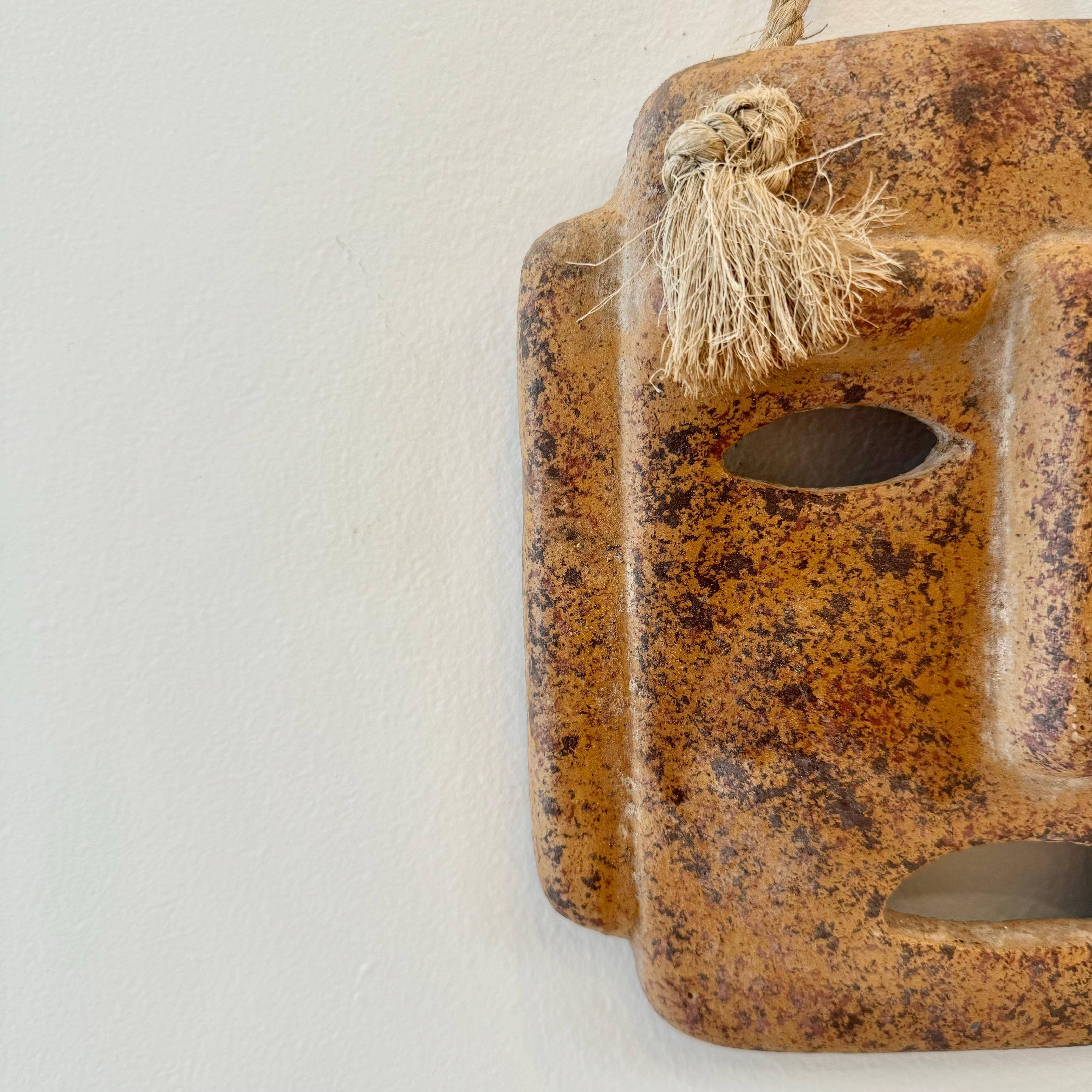 Italian Clay Mask, 1960s Italy For Sale