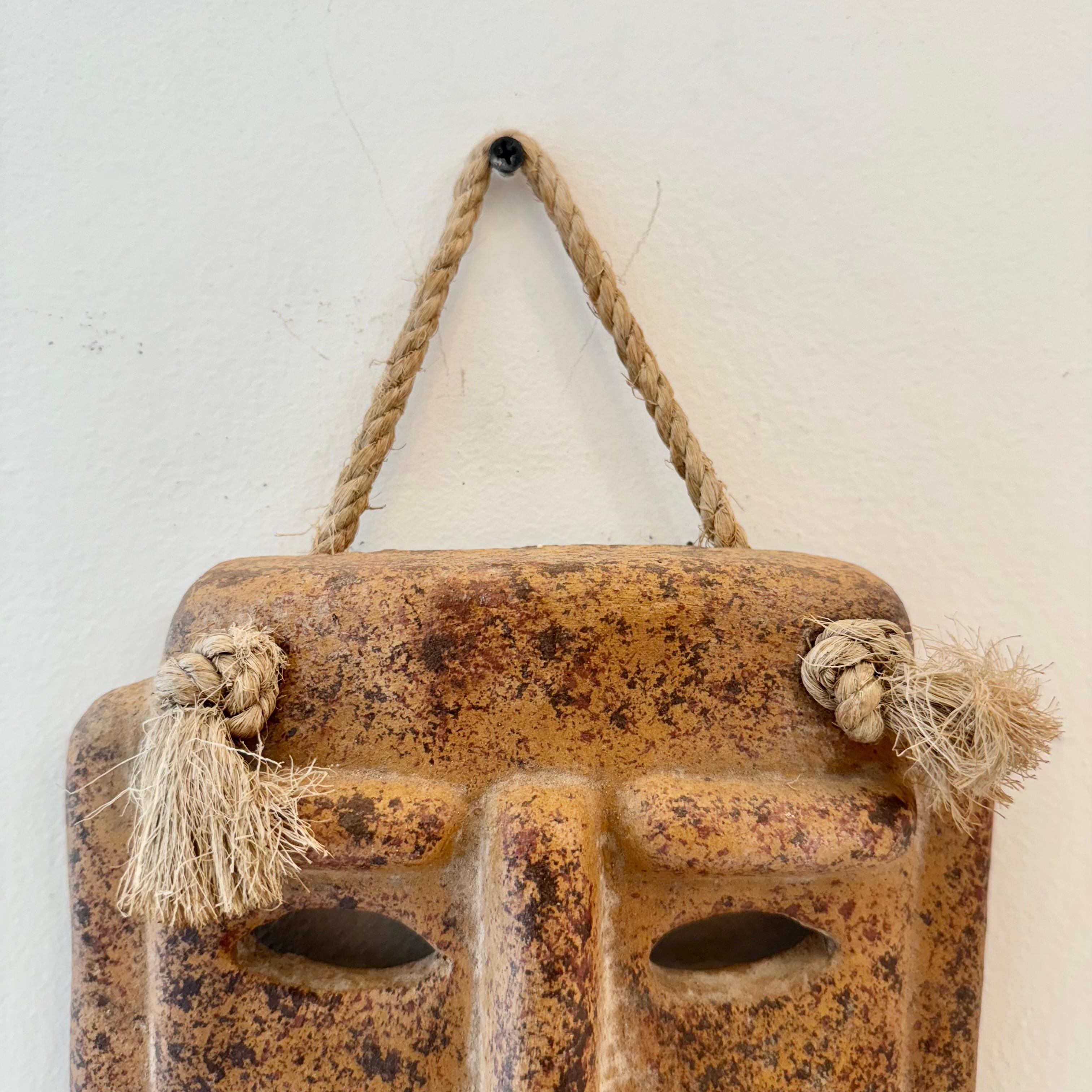 Mid-20th Century Clay Mask, 1960s Italy For Sale