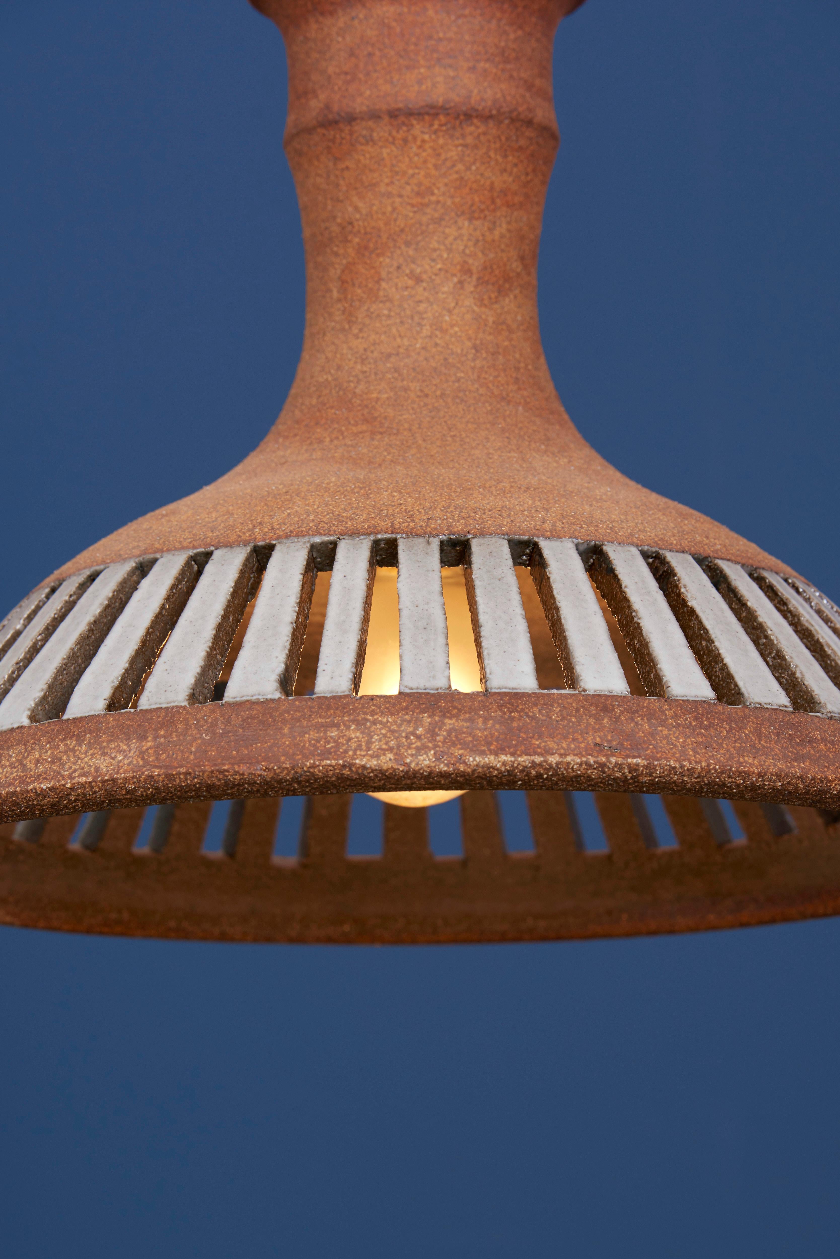 American Clay Outdoor Hanging Light HL 10 by Brent J. Bennett, US, 2019