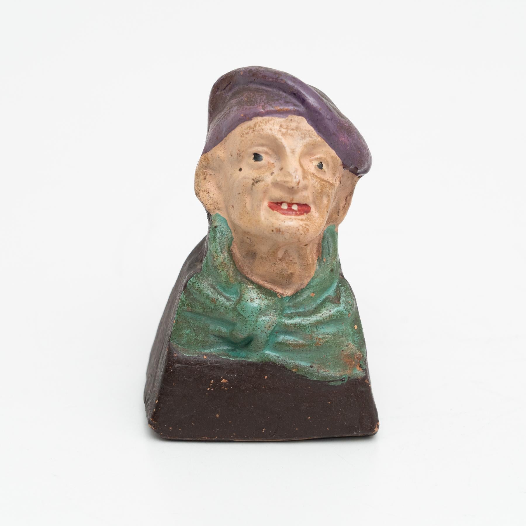 Clay Traditional Catalan Figure, circa 1940 For Sale 3