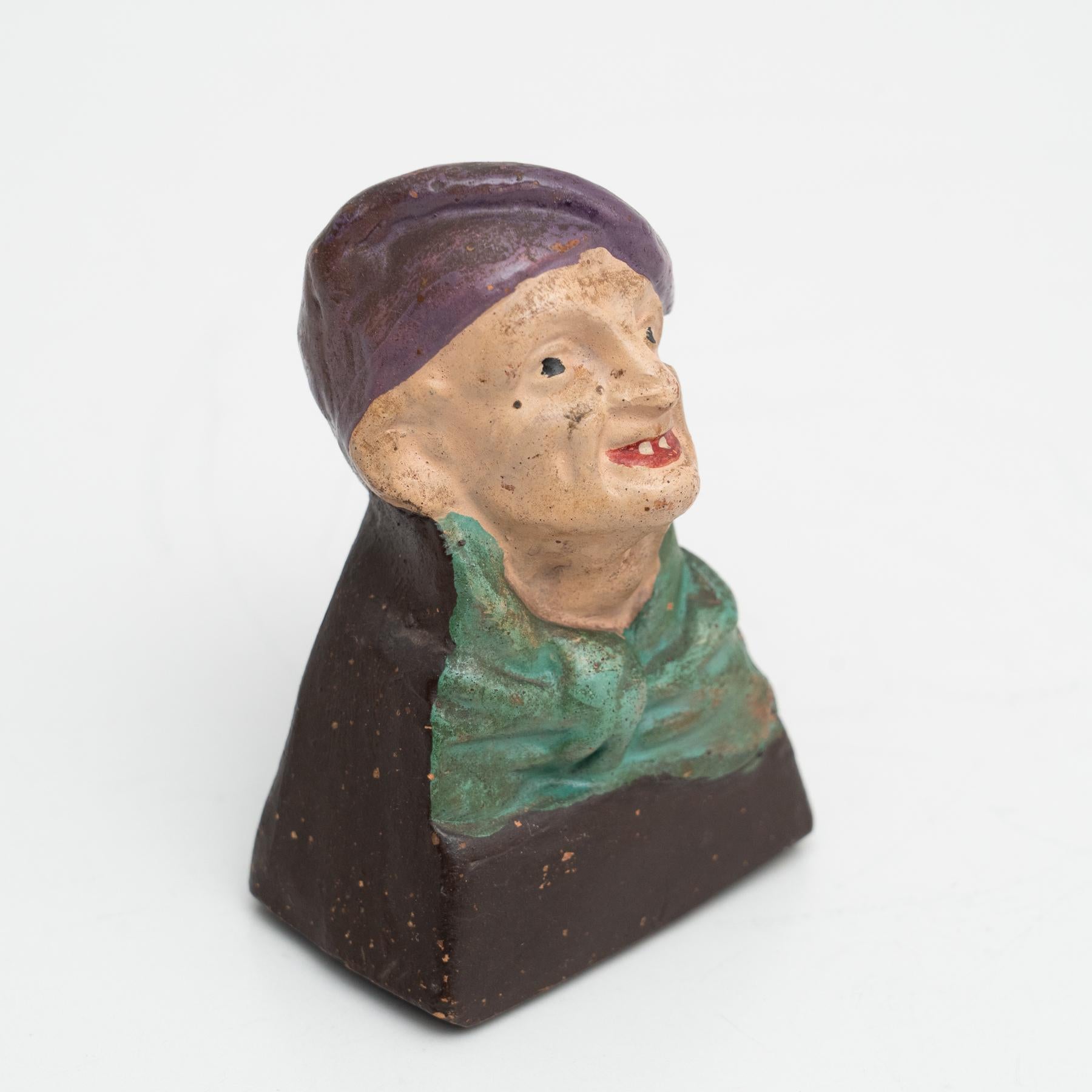 Clay Traditional Catalan Figure, circa 1940 For Sale 2