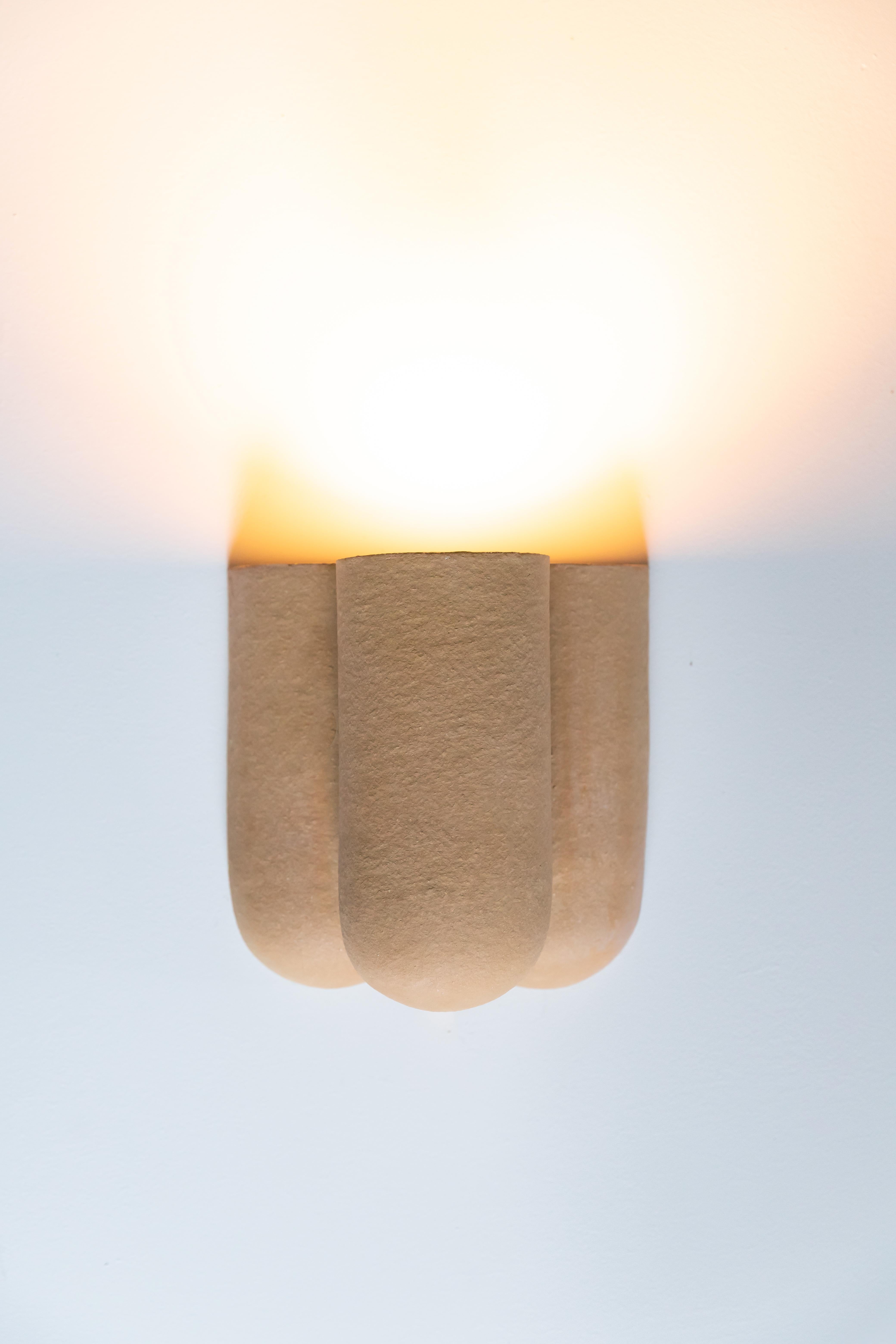 Contemporary Clay Wall Light by Lisa Allegra