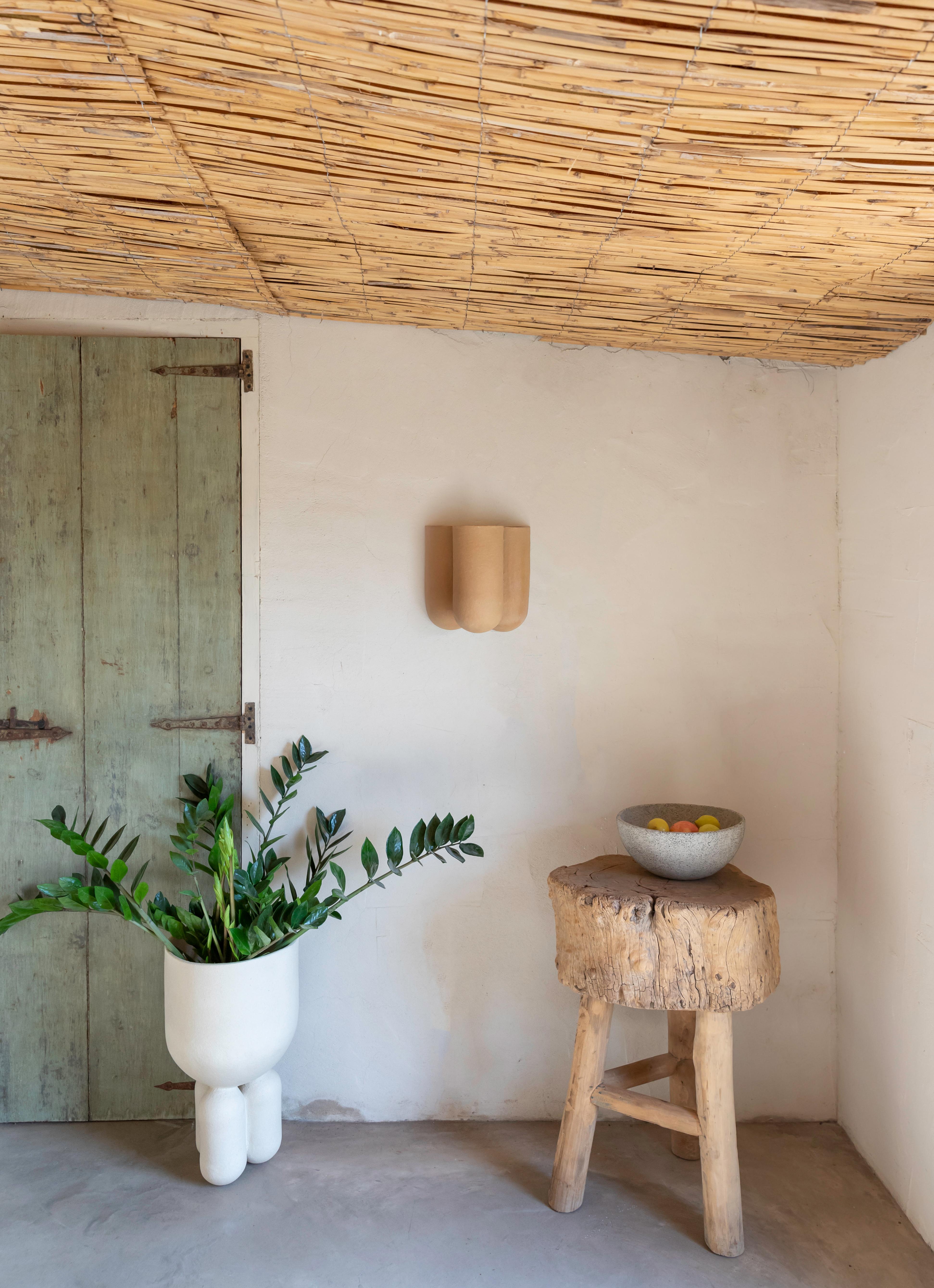 Contemporary Clay Wall Light by Lisa Allegra