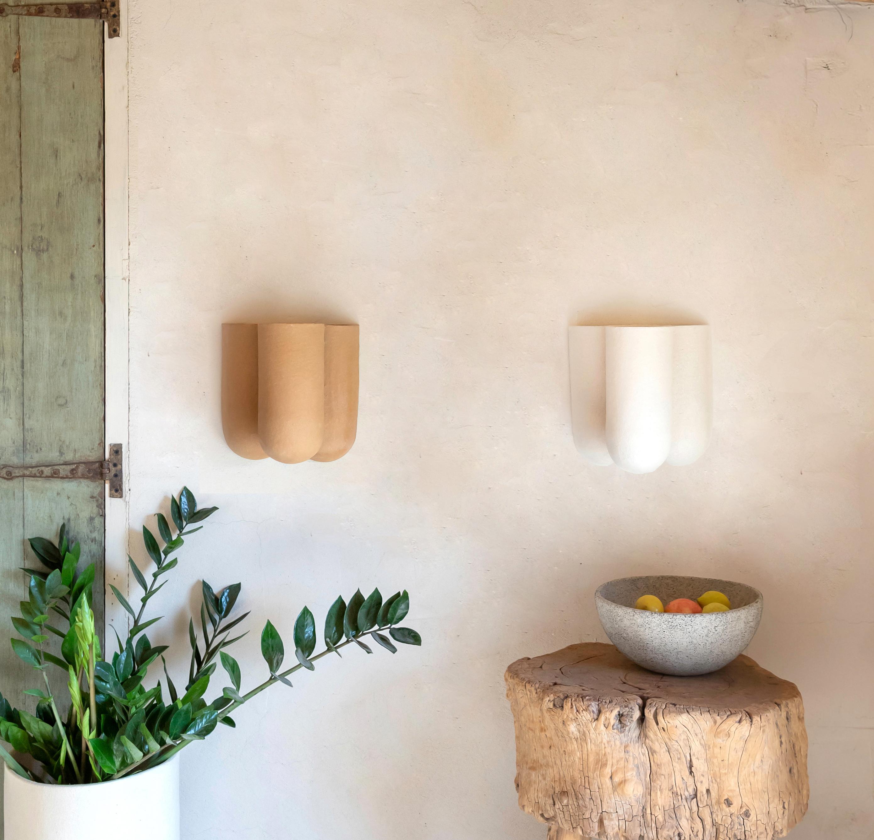 Contemporary Clay Wall Light by Lisa Allegra