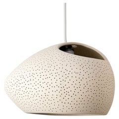 Claylight 10" Ceramic Pendant- Dots: Double Cut, Handmade, Sculptural Lighting