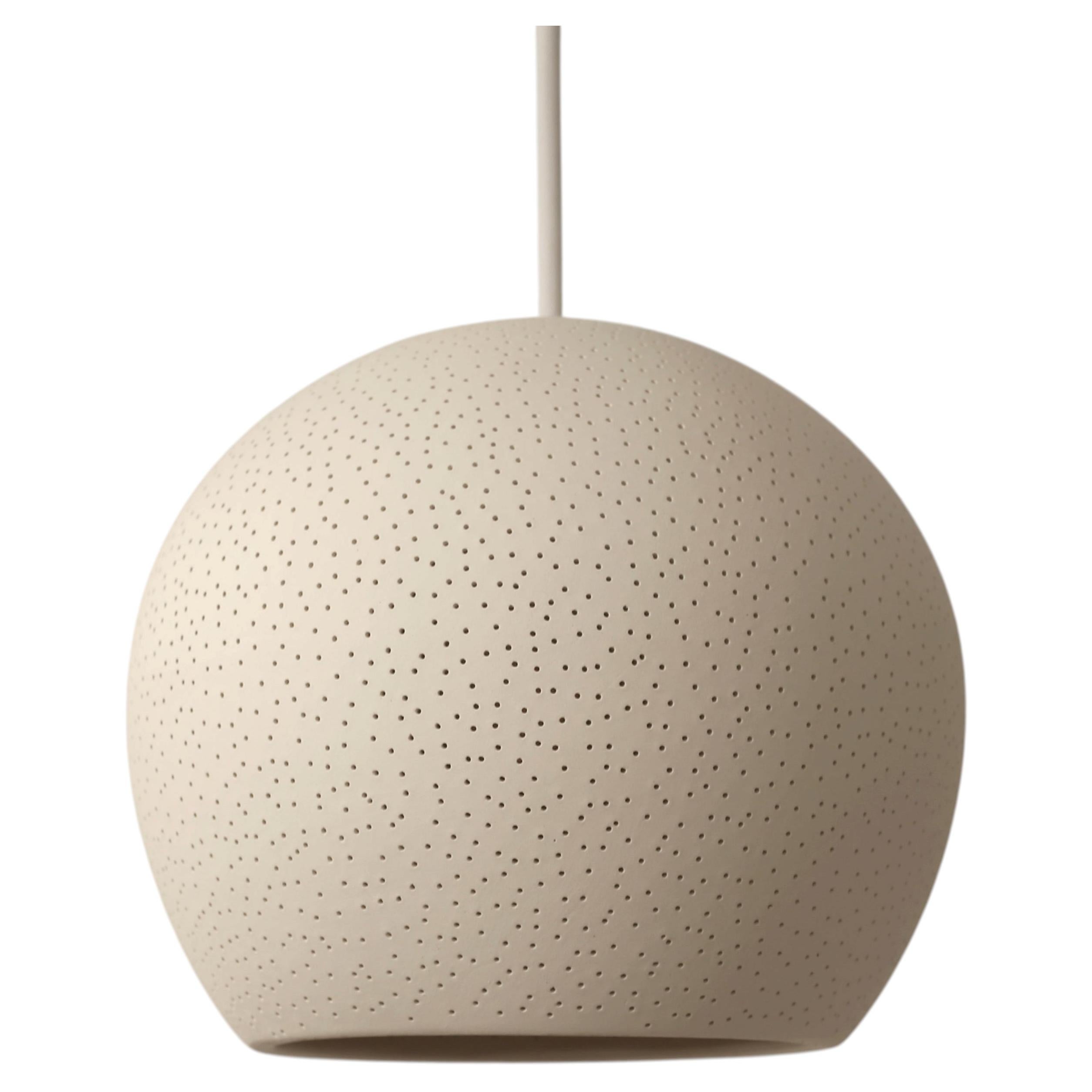 Claylight 10" Ceramic Pendant: Handmade, Sculptural Kitchen Light