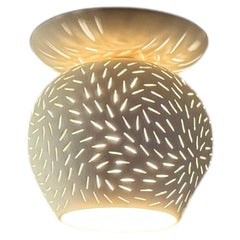Claylight 5" da incasso - Modello Line: lampada da soffitto scultorea fatta a mano
