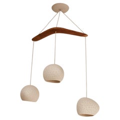 Claylight Boomerang: Dreifach-Kronleuchter, moderne Pendelleuchte mit drei Leuchten, Keramik
