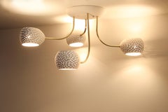 Claylight Four Leaf Clover : lustre à 4 abat-jours en céramique, fabriqué à la main