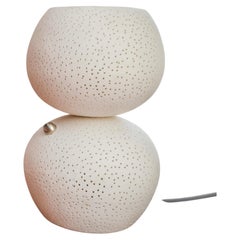 Lampada da tavolo Claylight Mini: realizzata a mano, lampada in ceramica a pois