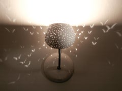 Applique Claylight: lampada da parete in ceramica fatta a mano