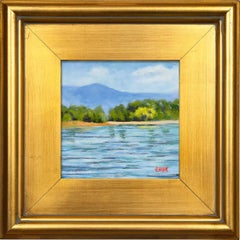 Hille of Blue - Quadro di paesaggio del Tennessee incorniciato