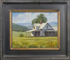 The Essence of East Tennessee – gerahmtes Acrylgemälde eines Bauernhauses