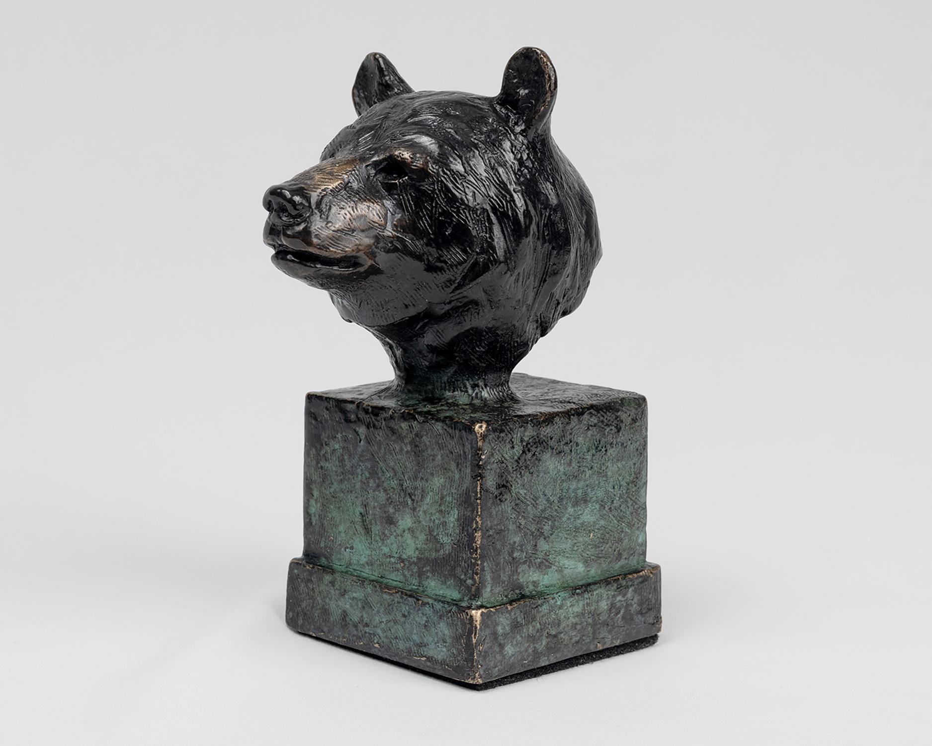 Clayt Lennox Figurative Sculpture - Sir Bear - Bronze - Contemporary Bear Sculpture
