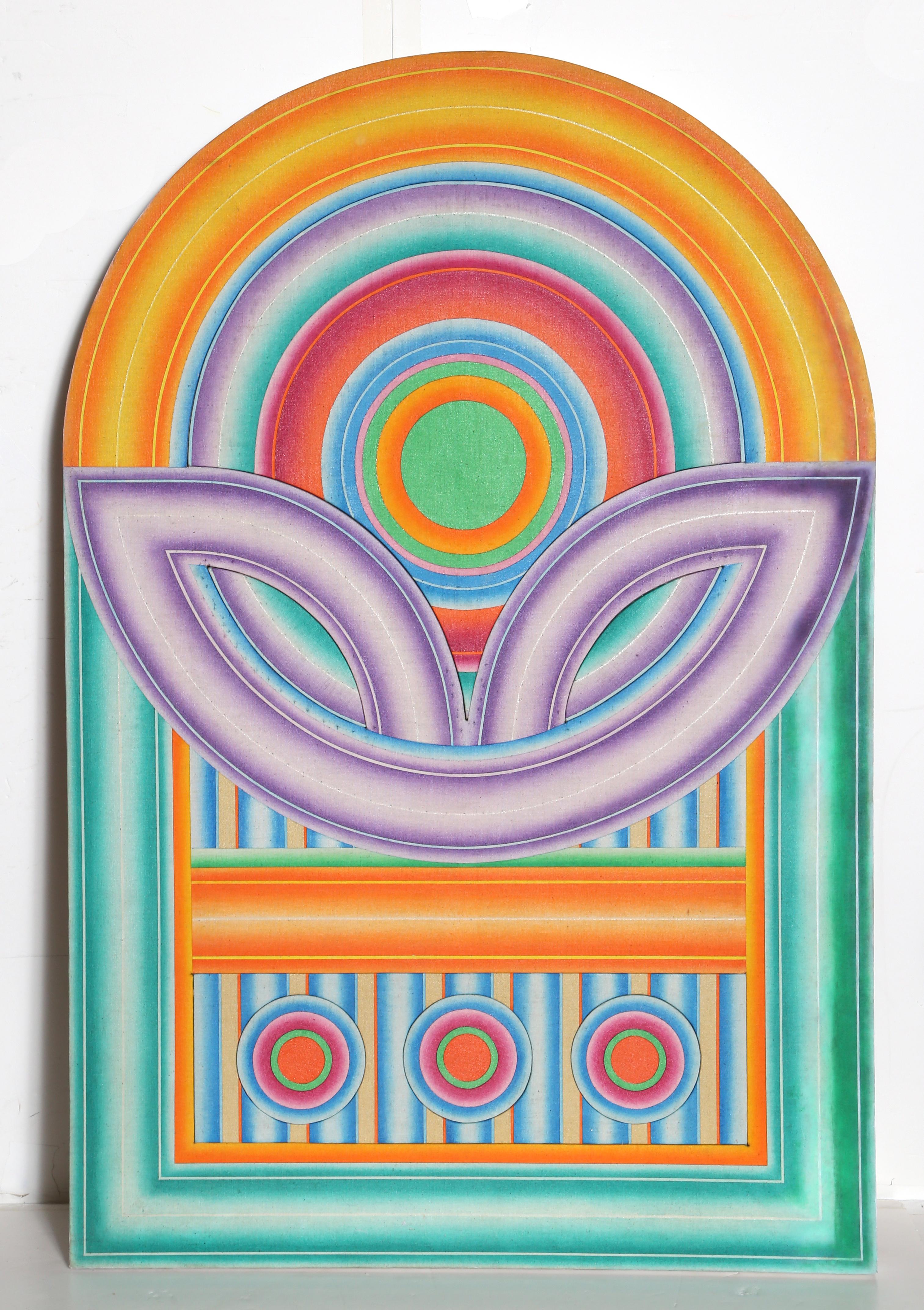 Artista: Clayton J. Gorder, americano (1936-1987)
Titolo: Radio
Anno: circa 1970
Medium: Acrilico e aerografo su tela sagomata personalizzata
Dimensioni: 40 x 26,5 pollici

Provenienza: Galleria Arras, NYC