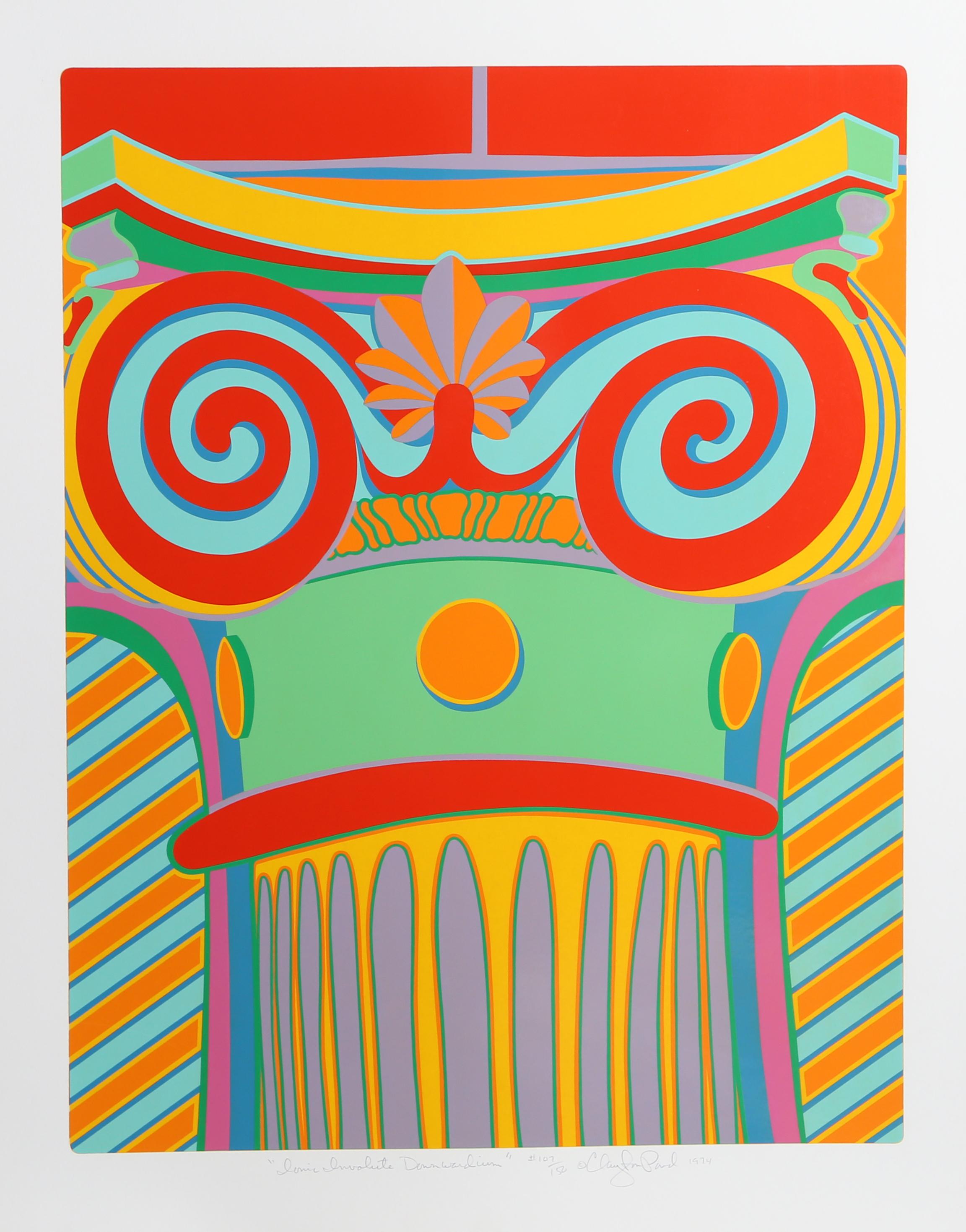 Artist: Clayton Pond, American (1941 - )
Title: Capital Ideas Portfolio
Year: 1974
Medium: Suite of Seven Serigraphs, each signed and numbered in pencil
Edititon: 150
Size: 37 x 29 in. (93.98 x 73.66 cm)