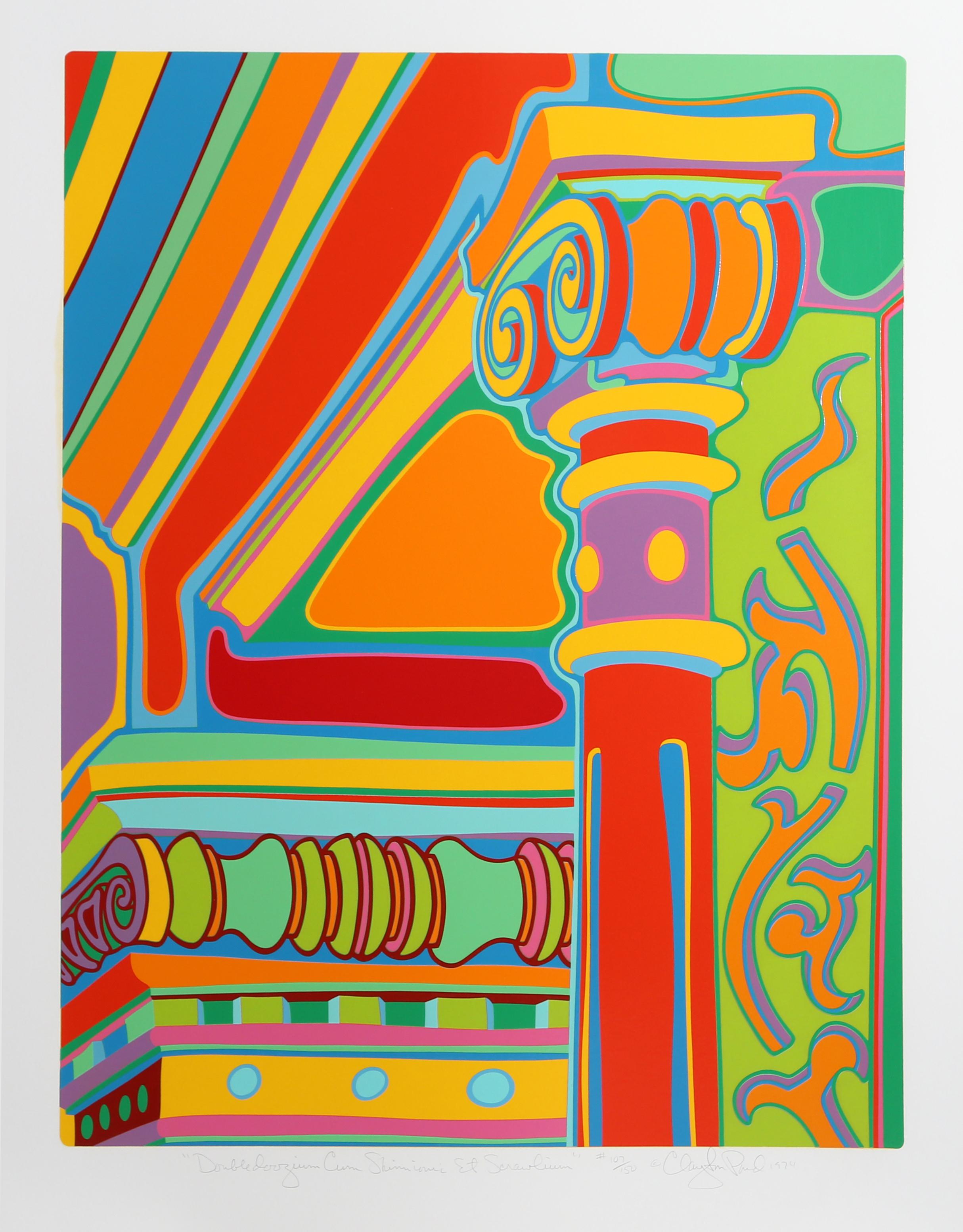 CLAYTON POND Abstract Print – Säulenstudie aus Capital Ideas 5 von Clayton Pond