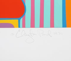 Tableau Column Study 7 de Capital Ideas, sérigraphie Pop Art de Clayton Pond