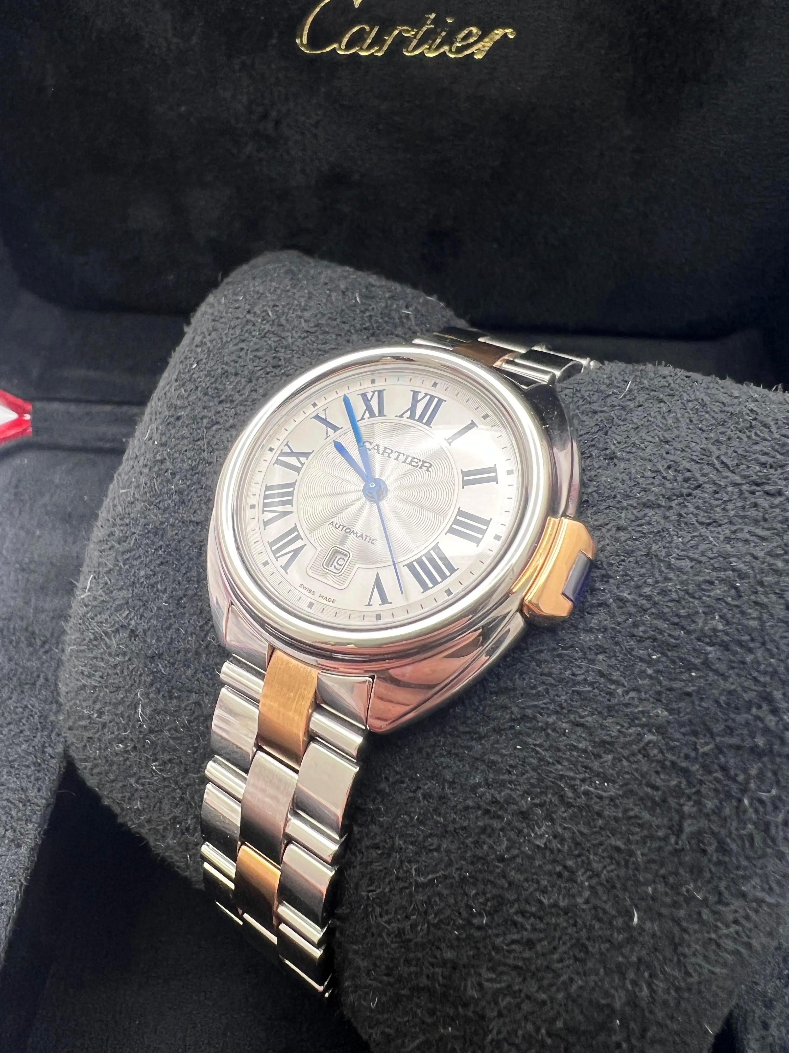 Clé de Cartier 31mm 18K Rose Gold Two Tone W2CL0004 Box Papers en vente 2