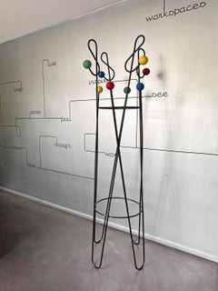 Clé de Sol coat rack designed by Roger Feraud, France, 1950s.