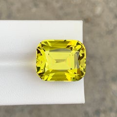 Clean Canary Yellow Color Cushion Cut Lemon Quartz Citrine Gemstone For Pendant